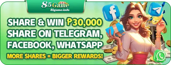 85GAME online casino free spin promotion for selected slot games